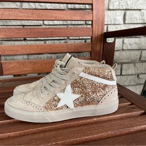 ShuShop Rina Style Rosegold High top Sneakers Size 9